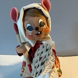 Annalee 8in Cherry Pie Chef Mouse Hand made artisanal doll **READ**